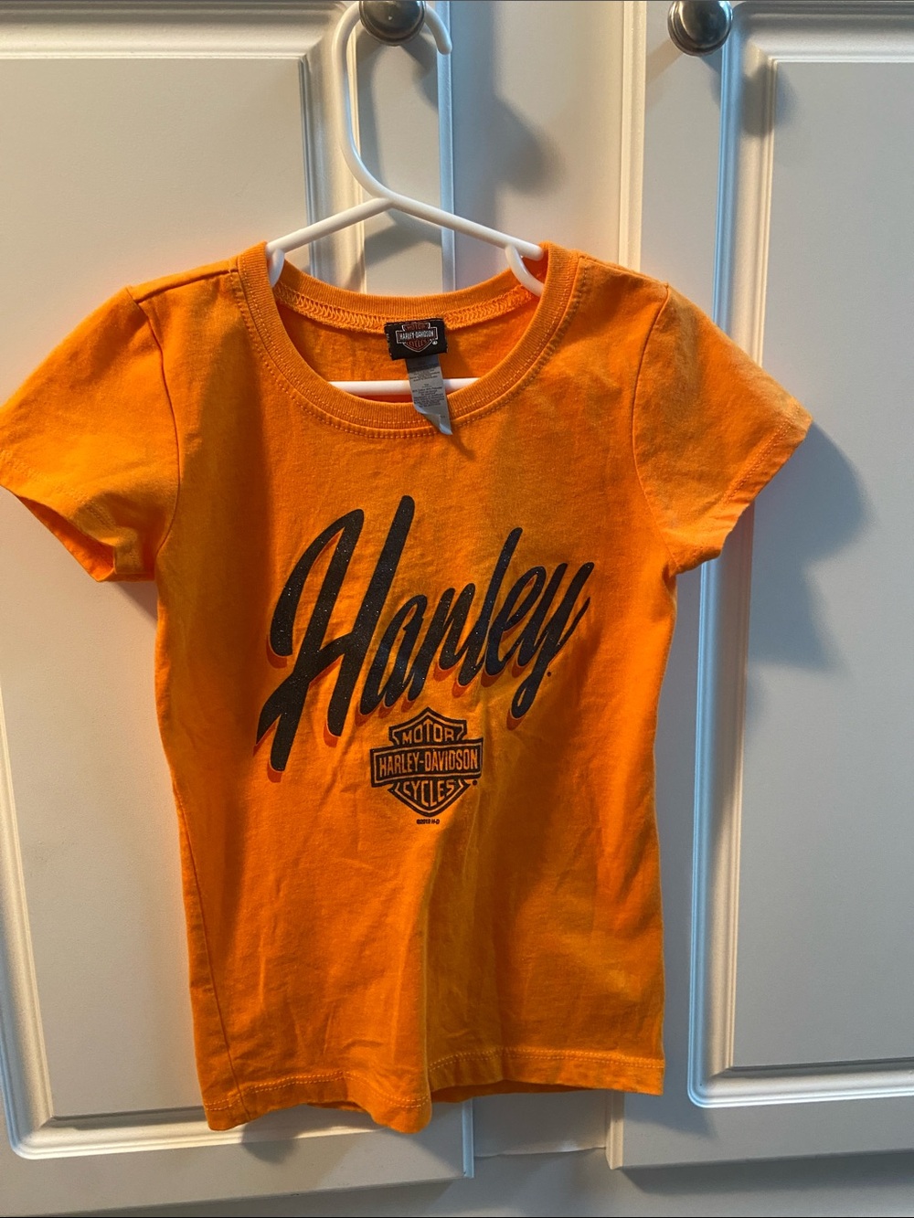 Harley-Davidson Kids Bright Orange Logo Tee